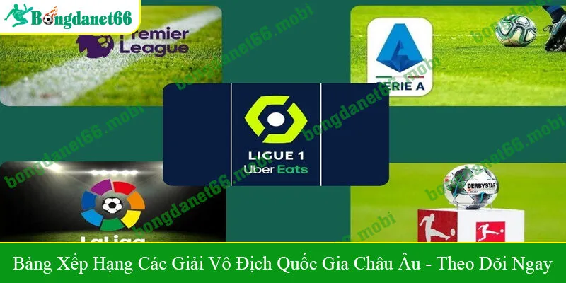 Bảng xếp hạng các giải vô địch quốc gia Châu Âu
