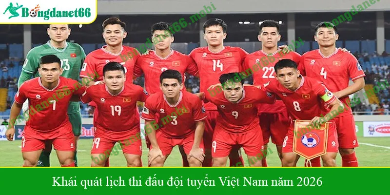 Khái quát lịch thi đấu đội tuyển Việt Nam năm 2026
