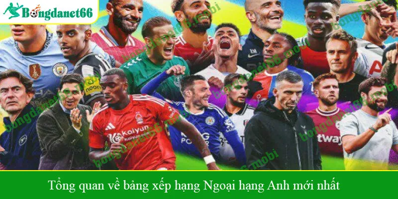 Tổng quan về bảng xếp hạng Ngoại hạng Anh mới nhất