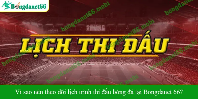 Vì sao nên theo dõi lịch trình thi đấu bóng đá tại Bongdanet 66?